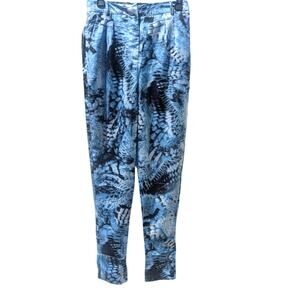 MARCIANO by Guess Silky Fabric Fantasy Flight Studio Pants sz 4 blue